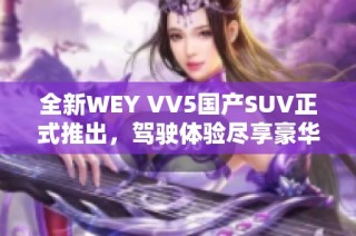全新WEY VV5国产SUV正式推出，驾驶体验尽享豪华之旅
