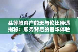 头等舱客户的无与伦比待遇揭秘：服务背后的奢华体验与细节分析