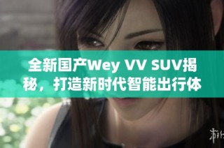 全新国产Wey VV SUV揭秘，打造新时代智能出行体验
