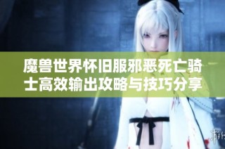 魔兽世界怀旧服邪恶死亡骑士高效输出攻略与技巧分享