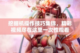 挖掘机操作技巧集锦，精彩视频尽在这里一次性观看