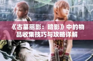 《古墓丽影：暗影》中的物品收集技巧与攻略详解