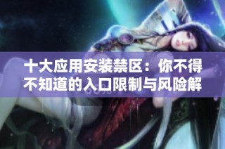 十大应用安装禁区：你不得不知道的入口限制与风险解析