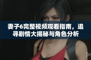 妻子6完整视频观看指南，追寻剧情大揭秘与角色分析