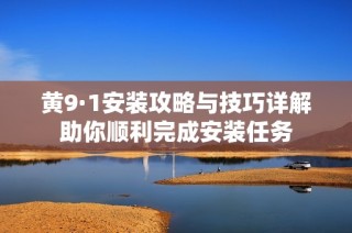 黄9·1安装攻略与技巧详解助你顺利完成安装任务