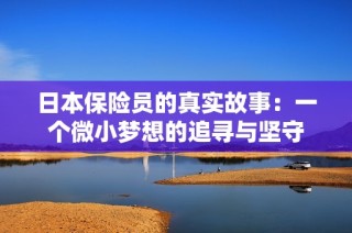 日本保险员的真实故事：一个微小梦想的追寻与坚守