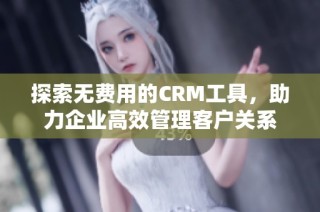 探索无费用的CRM工具，助力企业高效管理客户关系