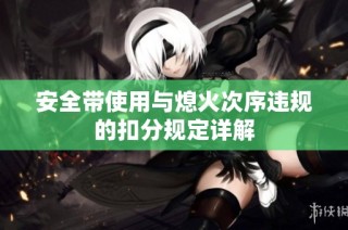 安全带使用与熄火次序违规的扣分规定详解