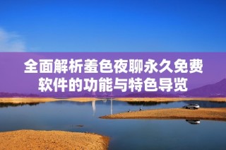 全面解析羞色夜聊永久免费软件的功能与特色导览