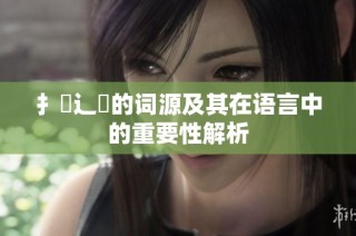 扌喿辶畐的词源及其在语言中的重要性解析