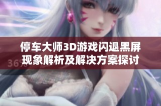 停车大师3D游戏闪退黑屏现象解析及解决方案探讨