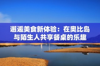 邂逅美食新体验：在奥比岛与陌生人共享餐桌的乐趣