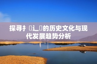 探寻扌喿辶畐的历史文化与现代发展趋势分析