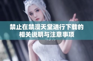 禁止在禁漫天堂进行下载的相关说明与注意事项