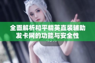 全面解析和平精英直装辅助发卡网的功能与安全性