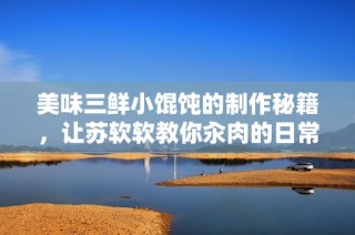 美味三鲜小馄饨的制作秘籍，让苏软软教你汆肉的日常享受