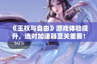 《王权与自由》游戏体验提升，选对加速器至关重要！