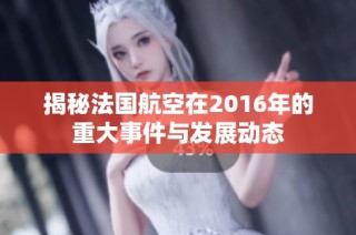 揭秘法国航空在2016年的重大事件与发展动态