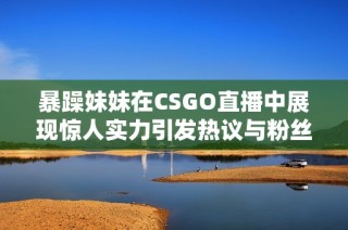 暴躁妹妹在CSGO直播中展现惊人实力引发热议与粉丝追捧
