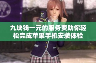 九块钱一元的服务费助你轻松完成苹果手机安装体验
