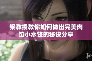 梁教授教你如何做出完美肉馅小水饺的秘诀分享