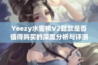 Yeezy水蜜桃V2鞋款是否值得购买的深度分析与评测