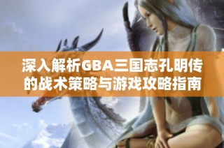 深入解析GBA三国志孔明传的战术策略与游戏攻略指南