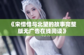 《宋惜惜与北望的故事完整版无广告在线阅读》