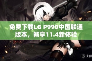 免费下载LG P990中国联通版本，畅享11.4新体验