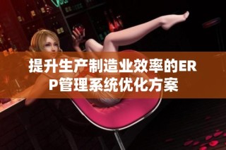 提升生产制造业效率的ERP管理系统优化方案