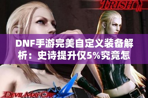 DNF手游完美自定义装备解析:史诗提升仅5%究竟怎么玩才好 DNF手游完美自定义装备解析:史诗提升仅5%究竟怎么玩才好