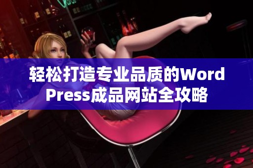 轻松打造专业品质的WordPress成品网站全攻略 轻松打造专业品质的WordPress成品网站全攻略