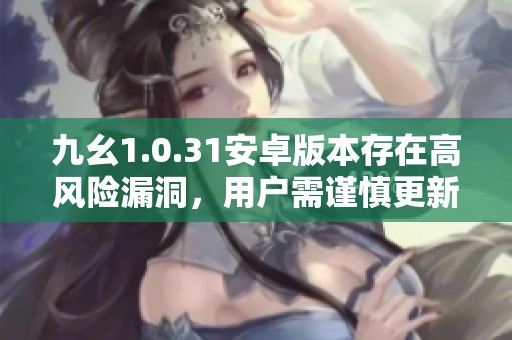 九幺1.0.31安卓版本存在高风险漏洞，用户需谨慎更新