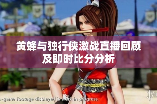 黄蜂与独行侠激战直播回顾及即时比分分析