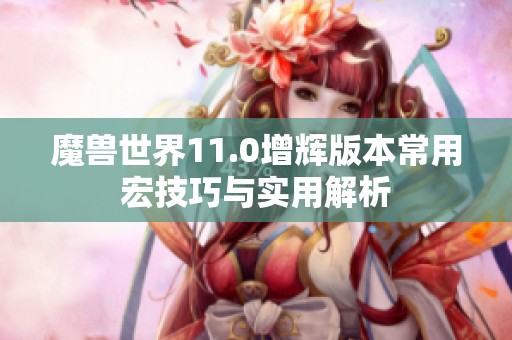 魔兽世界11.0增辉版本常用宏技巧与实用解析