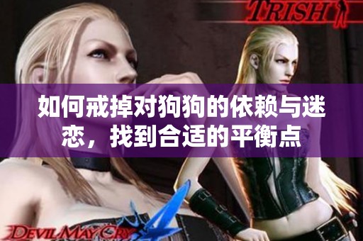 如何戒掉对狗狗的依赖与迷恋，找到合适的平衡点