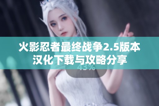 火影忍者最终战争2.5版本汉化下载与攻略分享