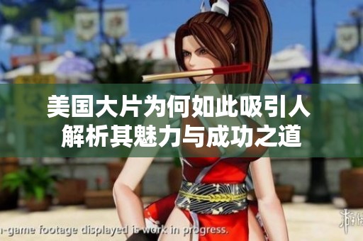 美国大片为何如此吸引人 解析其魅力与成功之道