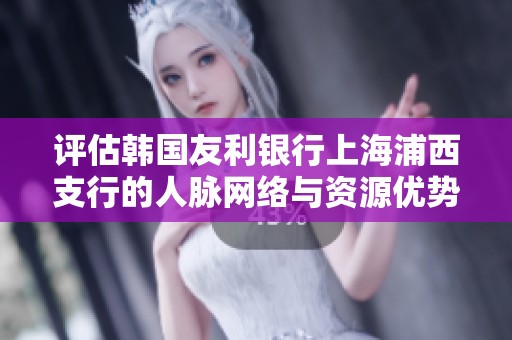 评估韩国友利银行上海浦西支行的人脉网络与资源优势