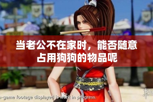 当老公不在家时，能否随意占用狗狗的物品呢