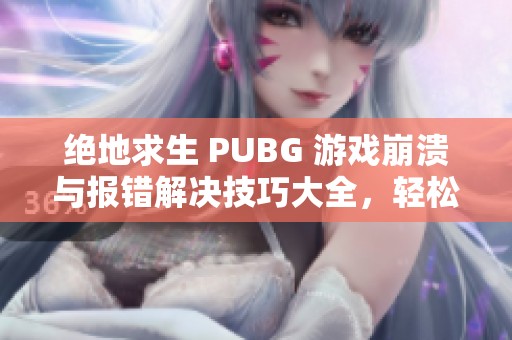 绝地求生 PUBG 游戏崩溃与报错解决技巧大全，轻松应对问题