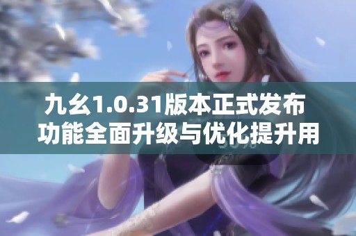 九幺1.0.31版本正式发布 功能全面升级与优化提升用户体验