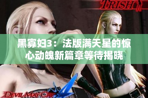黑寡妇3：法版满天星的惊心动魄新篇章等待揭晓
