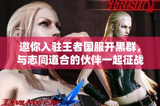 邀你入驻王者国服开黑群，与志同道合的伙伴一起征战王者之路！