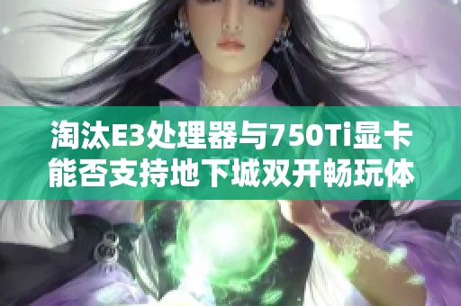 淘汰E3处理器与750Ti显卡能否支持地下城双开畅玩体验