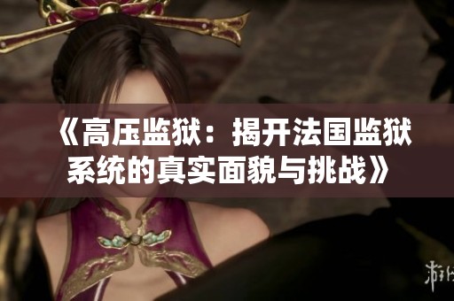 《高压监狱：揭开法国监狱系统的真实面貌与挑战》