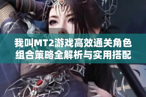 我叫MT2游戏高效通关角色组合策略全解析与实用搭配技巧