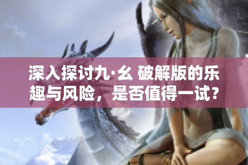 深入探讨九·幺 破解版的乐趣与风险，是否值得一试？