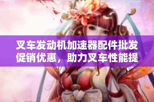 叉车发动机加速器配件批发促销优惠，助力叉车性能提升