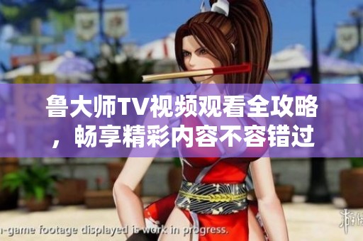 鲁大师TV视频观看全攻略，畅享精彩内容不容错过